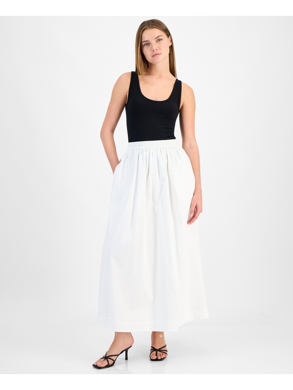 BOSS Orange Women's Cotton Pull-On Maxi Skirt XS